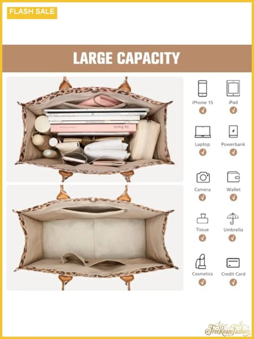 PVC Transparent Tote Bag Women's Kraft Paper Work Handbags with Top Handle